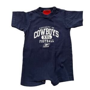 NFL Dallas Cowboys Football Baby Infant Short Sleeve One Piece Snap Creeper
